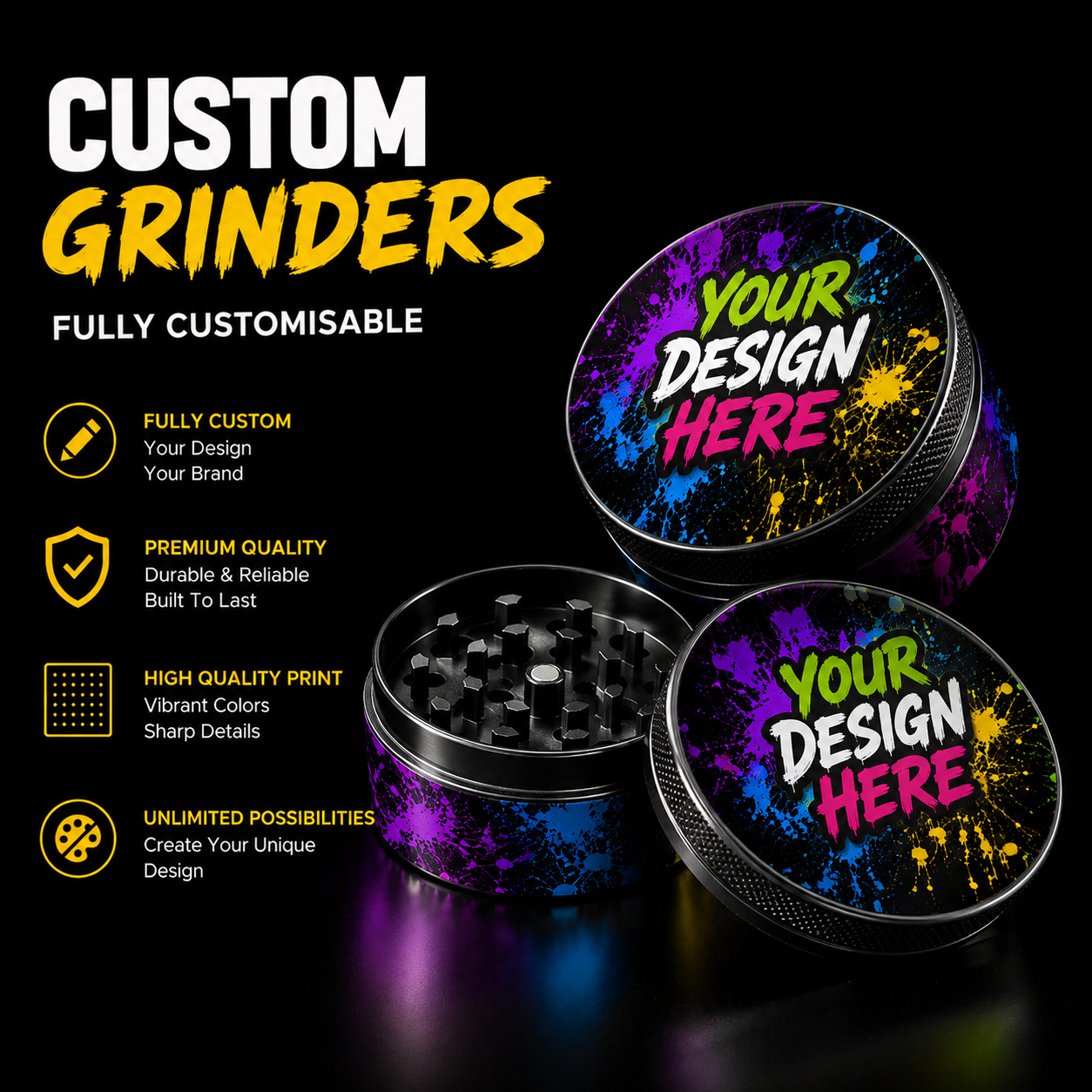 Custom Biodegradable Grinders