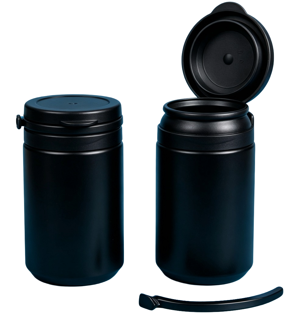 Plastic Pot 80ml – Black